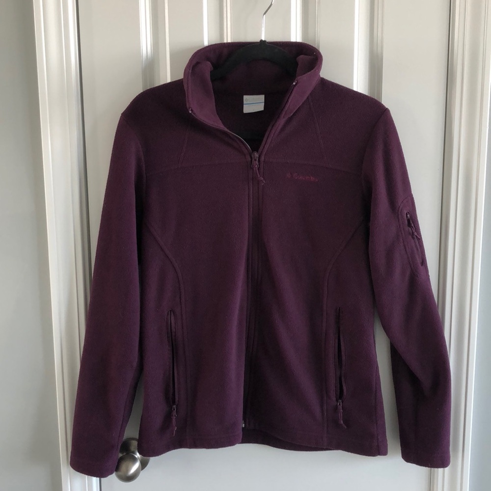 Columbia plum fleece jacket